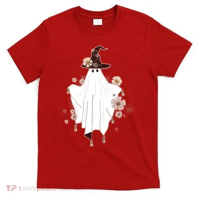 Cute Boho Halloween Ghost T-Shirt