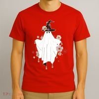 Cute Boho Halloween Ghost T-Shirt thumb 3