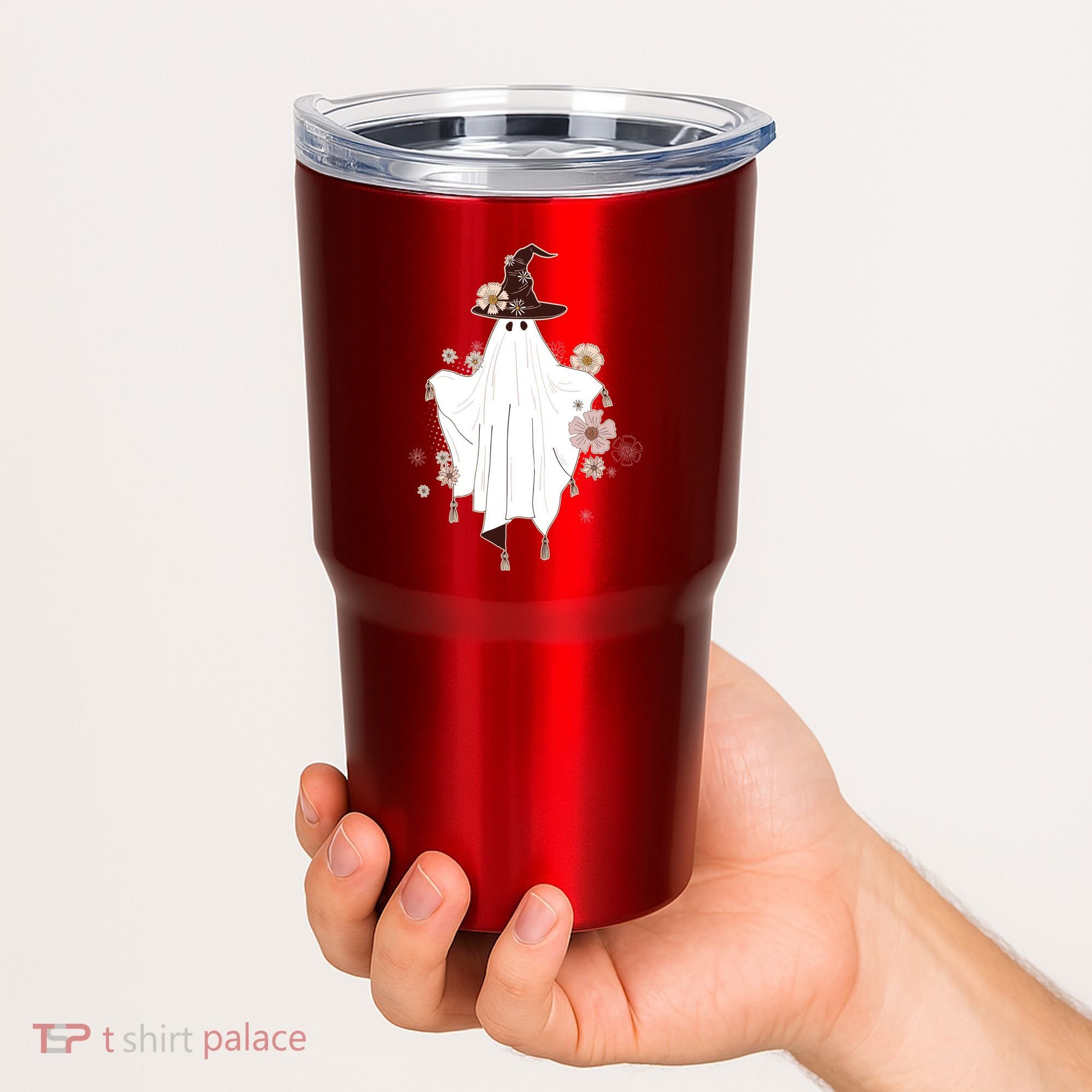 Cute Boho Halloween Ghost Tumbler
