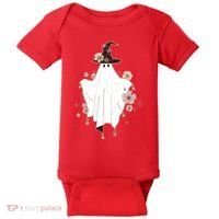 Cute Boho Halloween Ghost Baby Bodysuit thumb 0