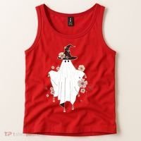 Cute Boho Halloween Ghost Tank Top thumb 2