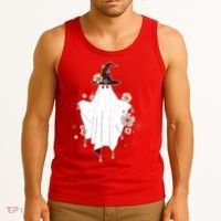Cute Boho Halloween Ghost Tank Top thumb 3