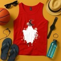 Cute Boho Halloween Ghost Tank Top thumb 4