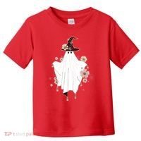 Cute Boho Halloween Ghost Toddler T-Shirt thumb 0