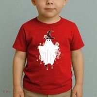 Cute Boho Halloween Ghost Toddler T-Shirt thumb 2