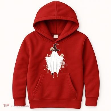 Cute Boho Halloween Ghost Kids Hoodie