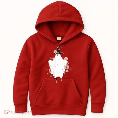 Cute Boho Halloween Ghost Kids Hoodie