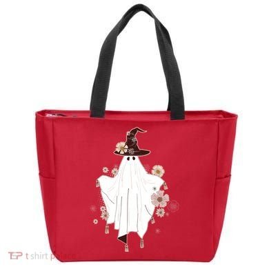 Cute Boho Halloween Ghost Tote Bag
