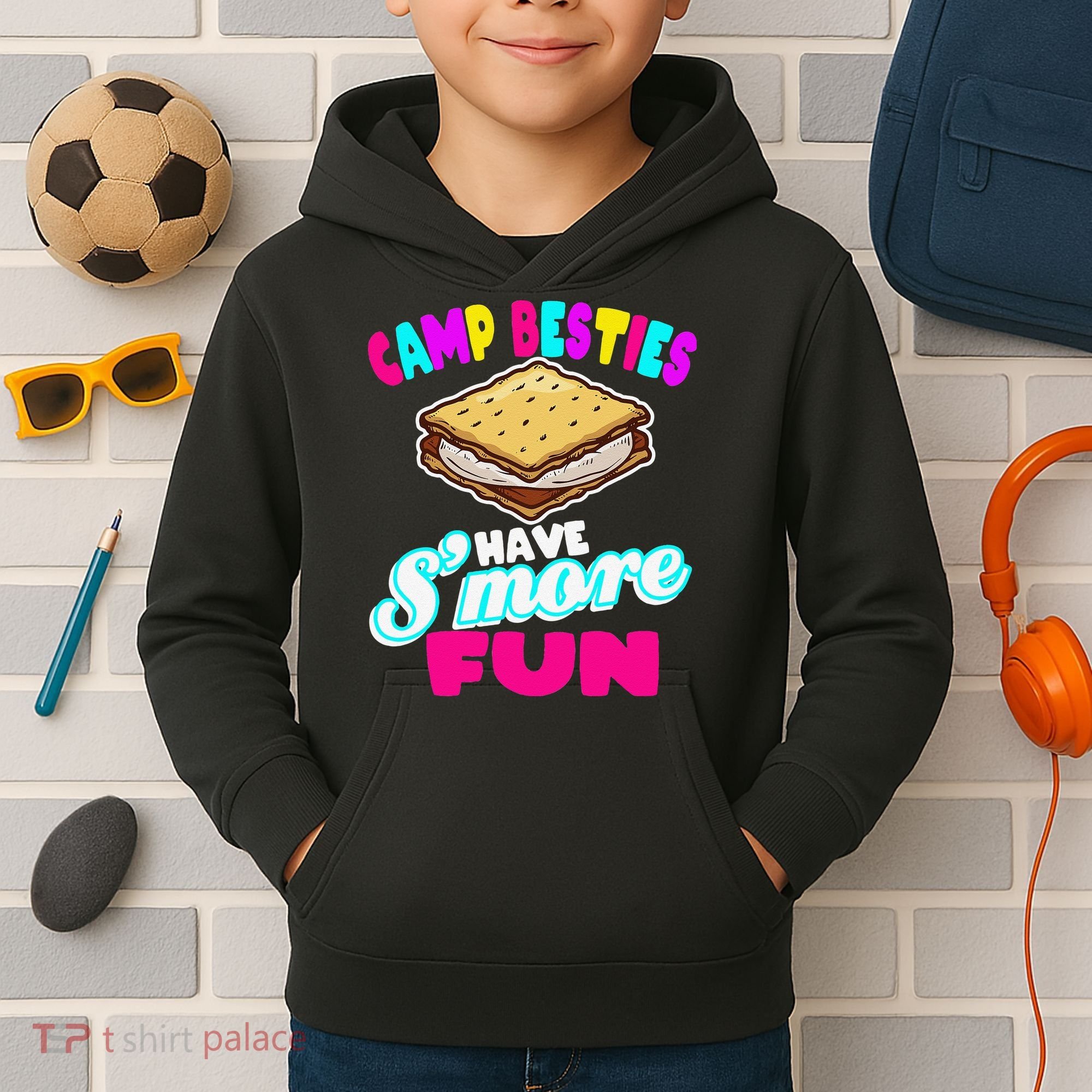 Camp Besties Have Smore Fun Kids Hoodie