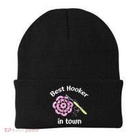 Crochet Best Hooker In Town Funny Yarn Beanie thumb 0