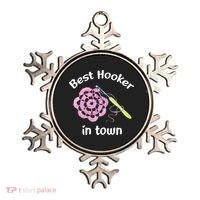 Crochet Best Hooker In Town Funny Yarn Ornament thumb 0