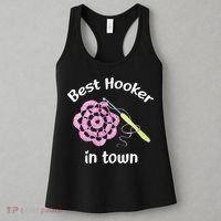 Crochet Best Hooker In Town Funny Yarn Women's Tank Top thumb 3