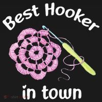 Crochet Best Hooker In Town Funny Yarn Women's Tank Top thumb 5