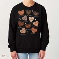 Celebrating Black History With Educated Leader Hearts Women's Sweatshirt thumb 0