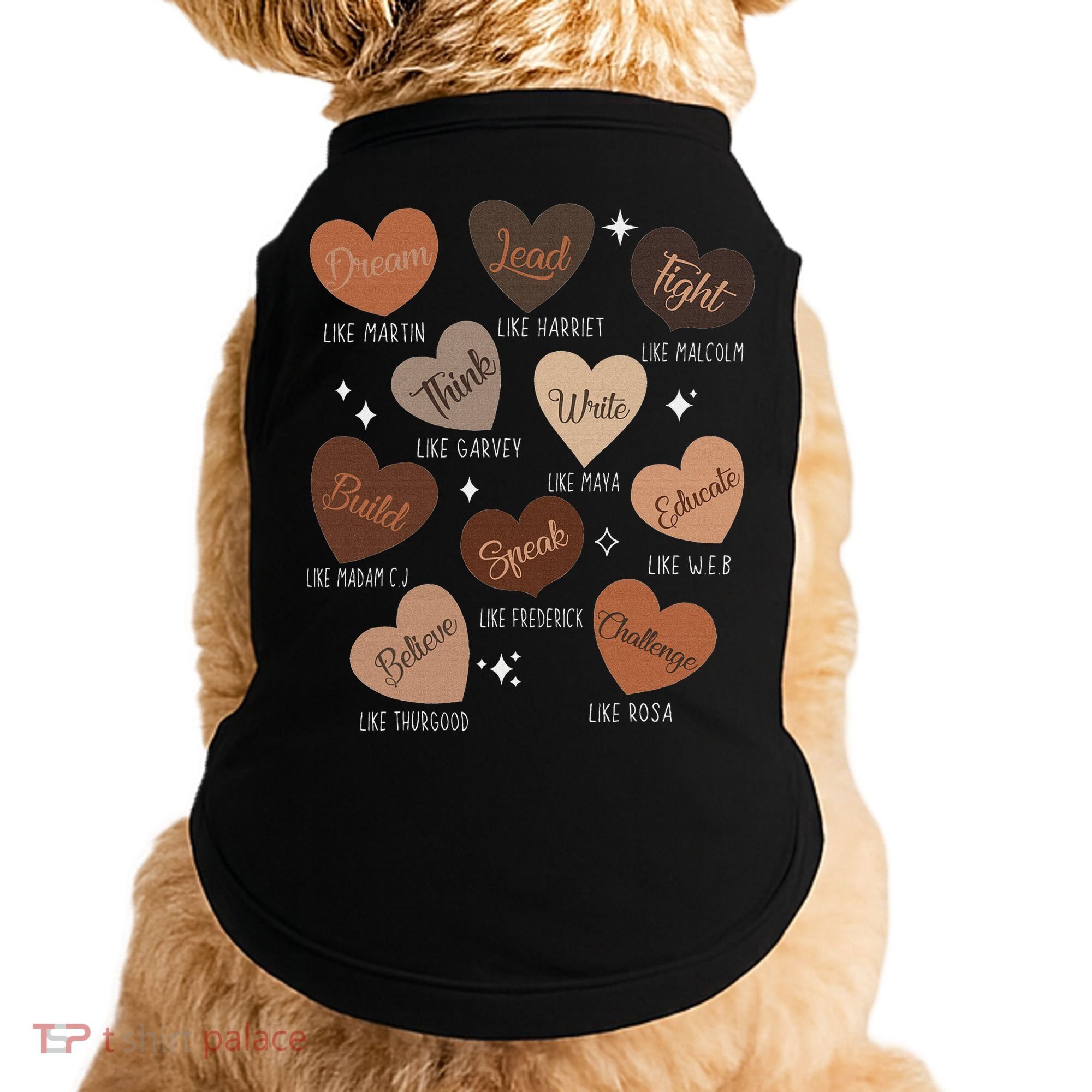 Celebrating Black History With Educated Leader Hearts Doggie Tank