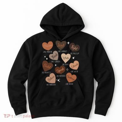 Celebrating Black History With Educated Leader Hearts Hoodie