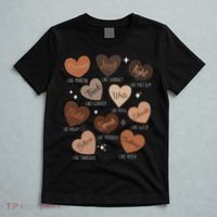 Celebrating Black History With Educated Leader Hearts T-Shirt thumb 5