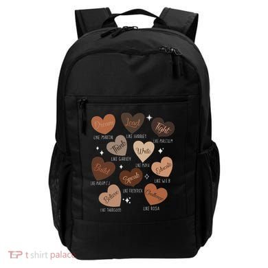 Celebrating Black History With Educated Leader Hearts Backpack