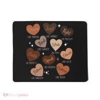 Celebrating Black History With Educated Leader Hearts Mousepad thumb 0