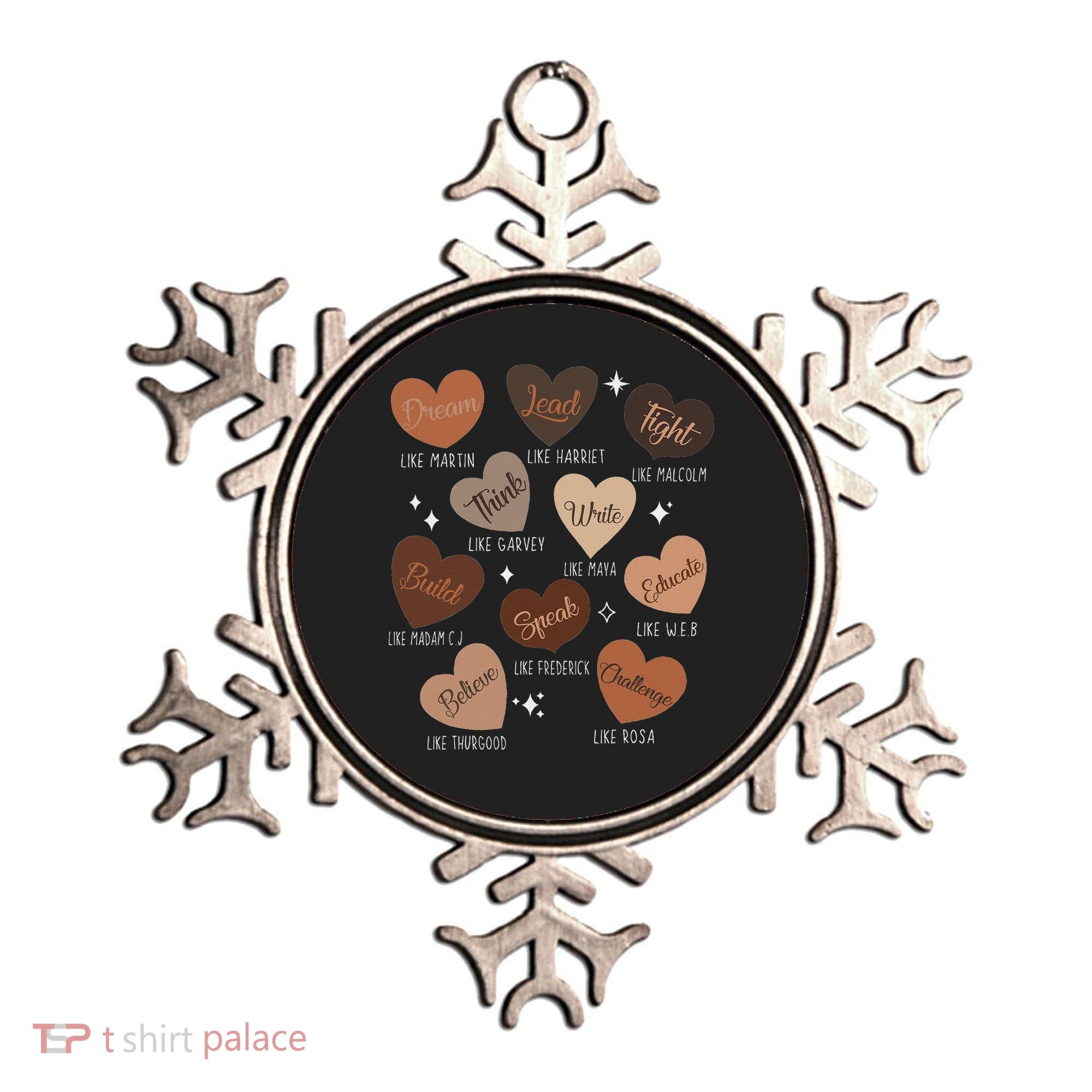 Celebrating Black History With Educated Leader Hearts Ornament