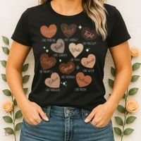 Celebrating Black History With Educated Leader Hearts Women's T-Shirt thumb 2