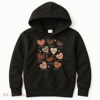 Celebrating Black History With Educated Leader Hearts Kids Hoodie thumb 0