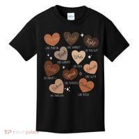 Celebrating Black History With Educated Leader Hearts Kids T-Shirt thumb 0