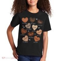 Celebrating Black History With Educated Leader Hearts Kids T-Shirt thumb 2