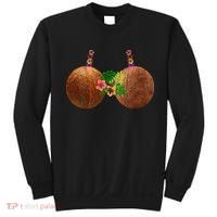 Coconut Bra Hawaii Luau Costume Funny Sweatshirt thumb 0