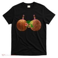 Coconut Bra Hawaii Luau Costume Funny T-Shirt thumb 0