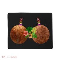 Coconut Bra Hawaii Luau Costume Funny Mousepad thumb 0