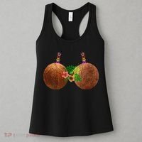 Coconut Bra Hawaii Luau Costume Funny Women's Tank Top thumb 3