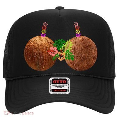 Coconut Bra Hawaii Luau Costume Funny Hat