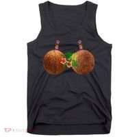 Coconut Bra Hawaii Luau Costume Funny Tank Top thumb 0