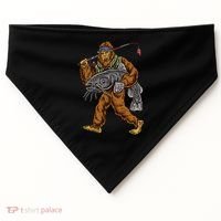 Catfishing Bigfoot Hunting Catfisher USA-Made Doggie Bandana thumb 0