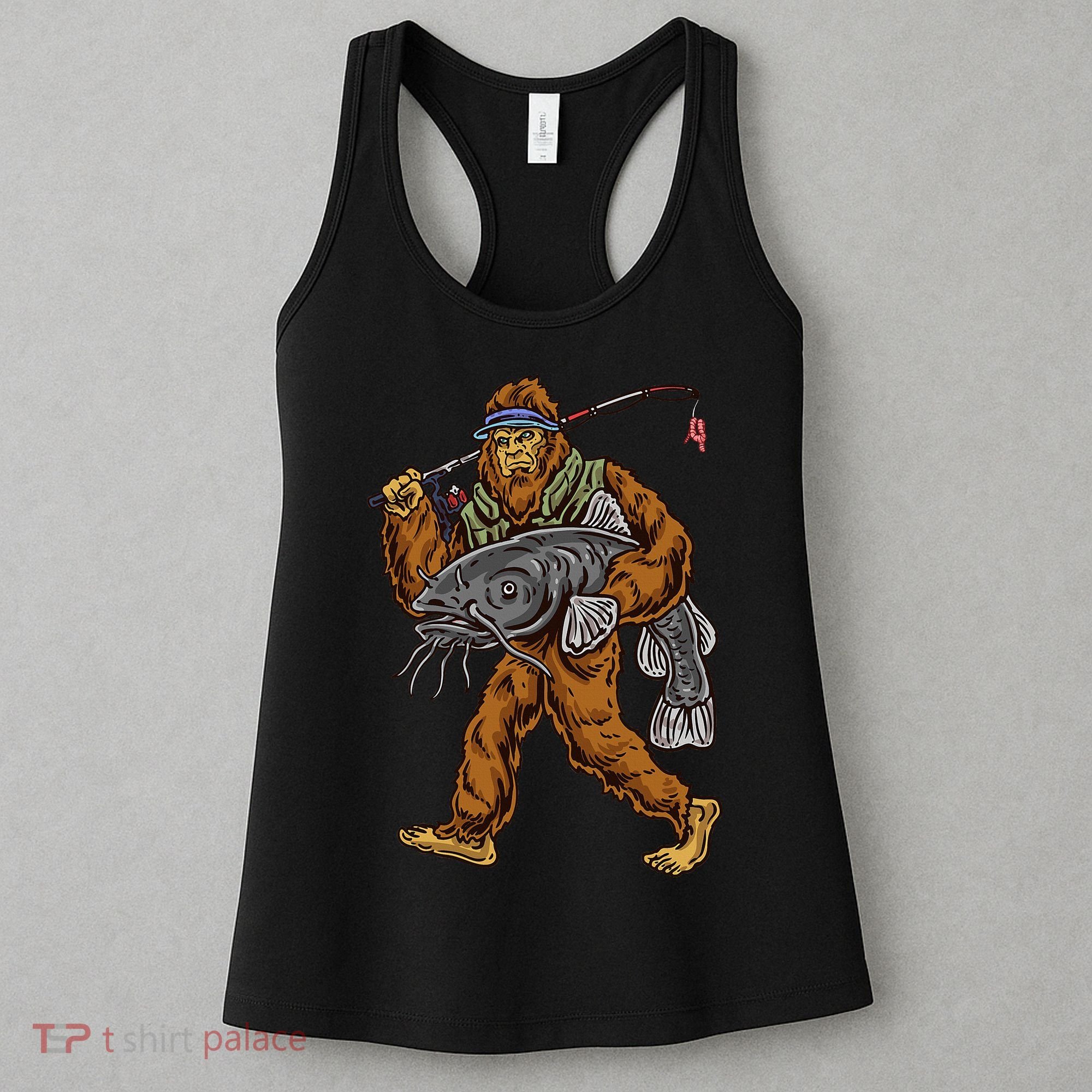 Catfishing Bigfoot Hunting Catfisher Women's Tank Top