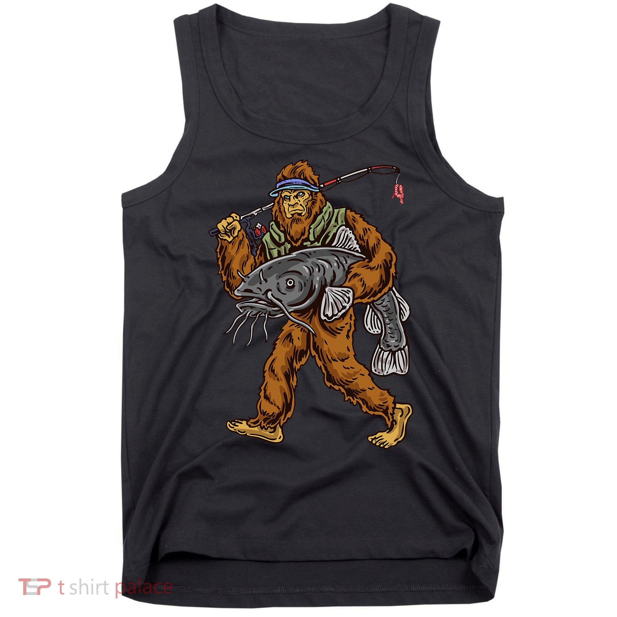Catfishing Bigfoot Hunting Catfisher Tank Top