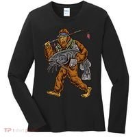 Catfishing Bigfoot Hunting Catfisher Women's Long Sleeve Shirt thumb 0