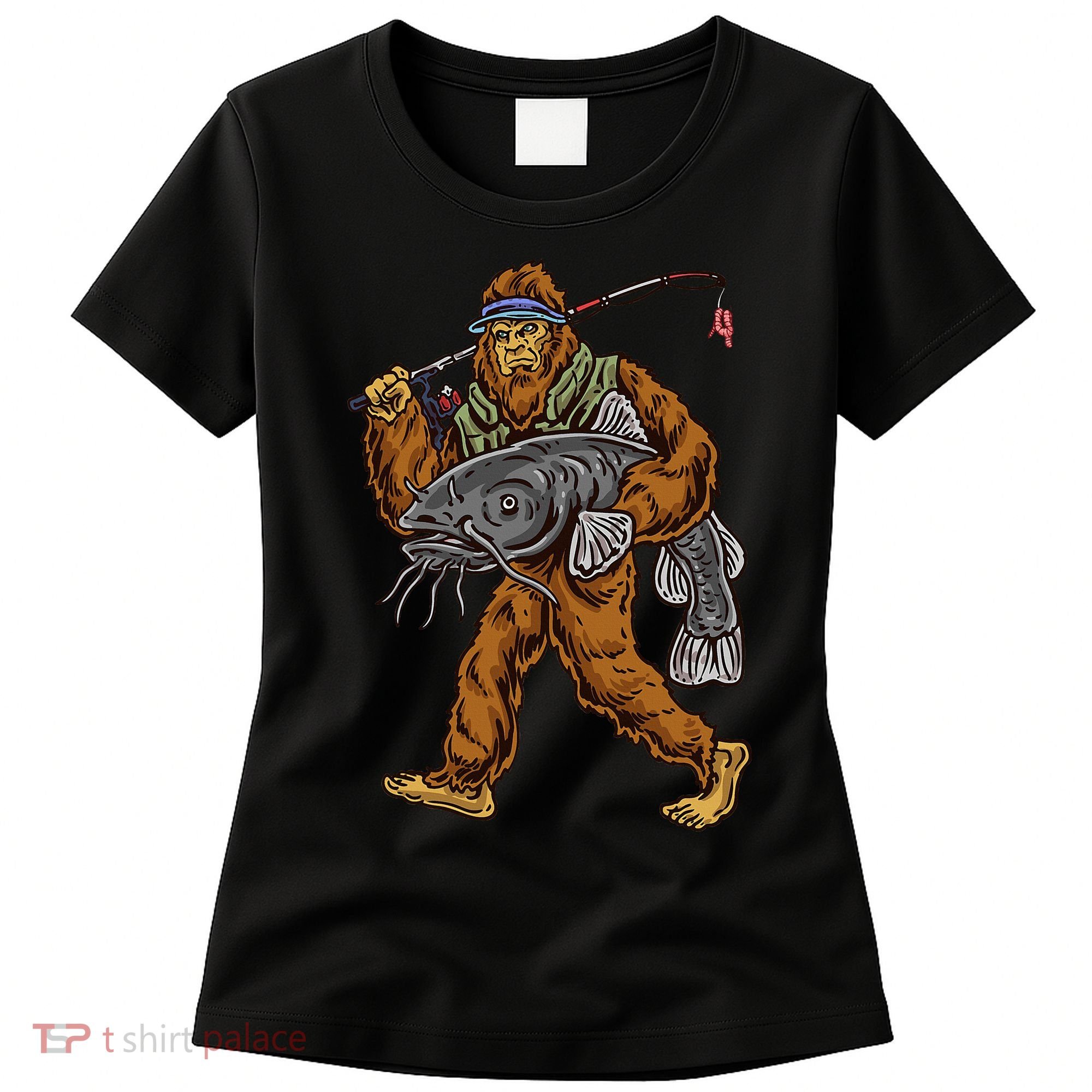 Catfishing Bigfoot Hunting Catfisher Women's T-Shirt