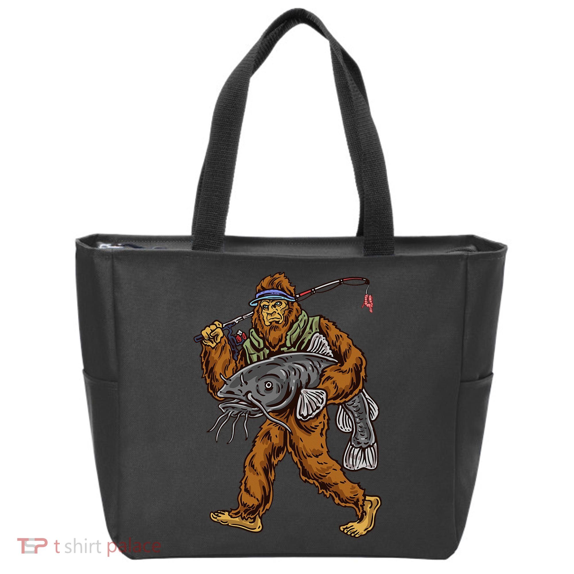 Catfishing Bigfoot Hunting Catfisher Tote Bag
