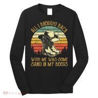 Cowboy Boots Hat Sand In My Boots Southern Western Long Sleeve Shirt thumb 0