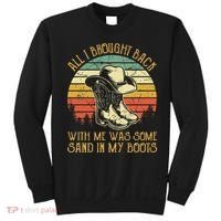 Cowboy Boots Hat Sand In My Boots Southern Western Sweatshirt thumb 0