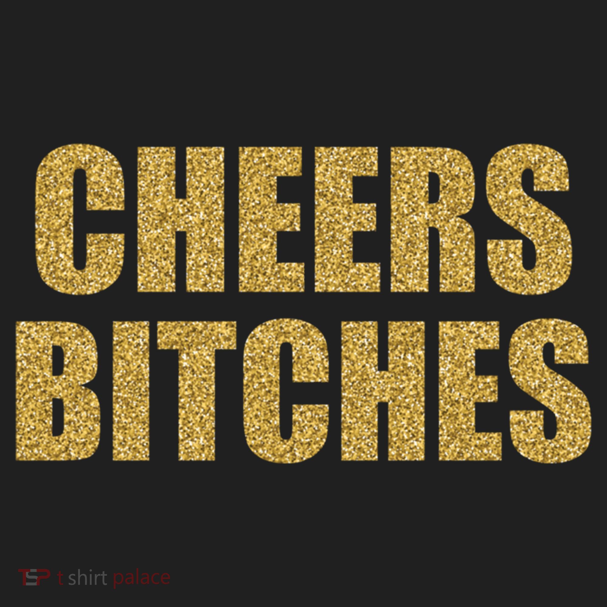 Cheers Bitches Happy New Year Celebration New Years Eve Cool Gift Golf Towel