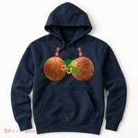 Coconut Bra Hawaii Luau Costume Funny Hoodie thumb 0