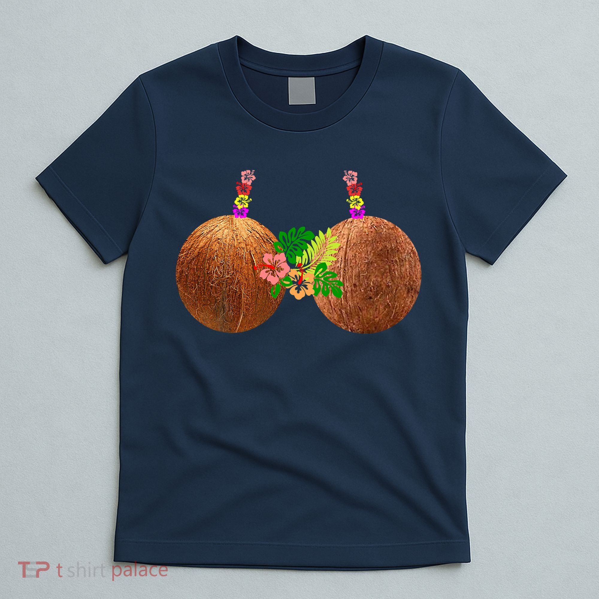 Coconut Bra Hawaii Luau Costume Funny T-Shirt