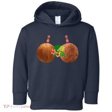 Coconut Bra Hawaii Luau Costume Funny Toddler Hoodie
