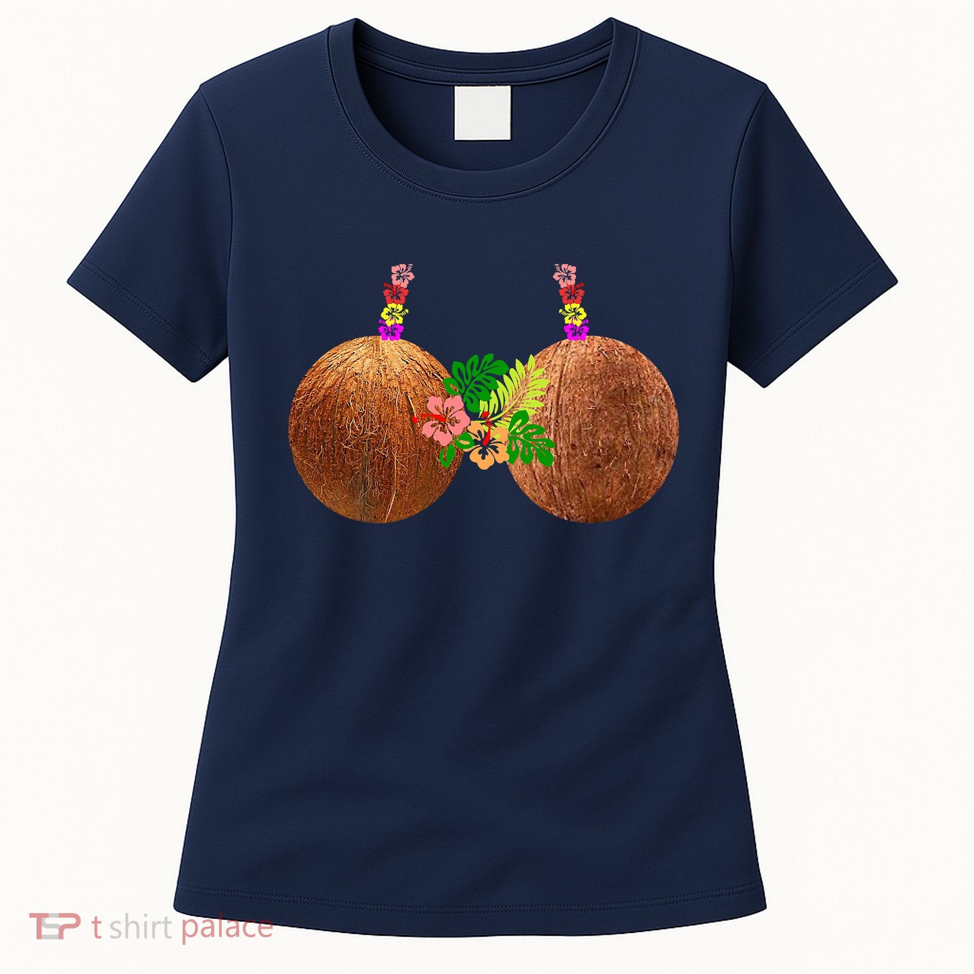 Coconut Bra Hawaii Luau Costume Funny Women's T-Shirt