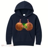 Coconut Bra Hawaii Luau Costume Funny Kids Hoodie thumb 0