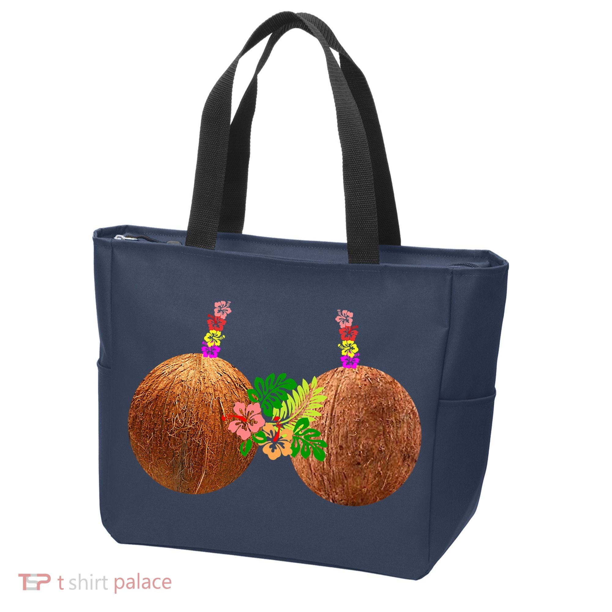 Coconut Bra Hawaii Luau Costume Funny Tote Bag