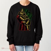 Cool Black History Month Historical Figures Protest Fist Women's Sweatshirt thumb 0